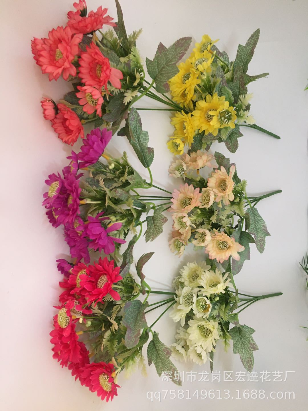 Прямые поставки симуляционных хризантем, искусственные цветы, симуляционные растения, цветы, которые душат внутри и снаружи, уличные хризантемы