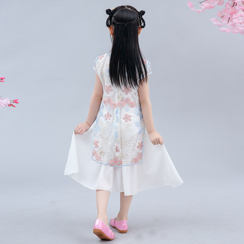 Hanfu Girl's Tang Suit Fairy Dress Little Girl's Dress Ancient Suit Children's Dress Princess Dress Super Fairy Cheongsam Dress