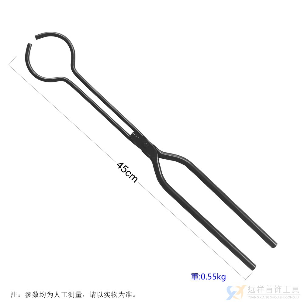 Crucible Tongs Graphite Quartz Crucible Kit Use Pliers for Melting Gold Furnace Clamp Crucible for Melting Gold Furnace Accessories