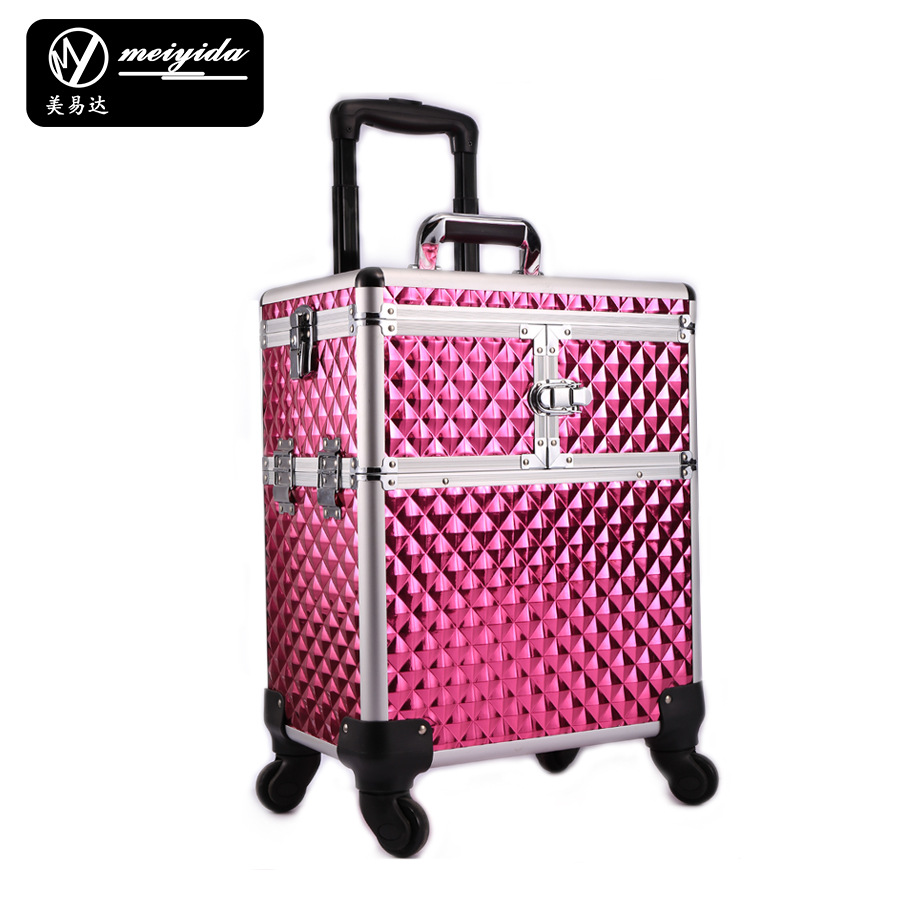 Производители Spot предлагают профессиональный косметический кейс с универсальными колесами и телескопической ручкой для салонов красоты