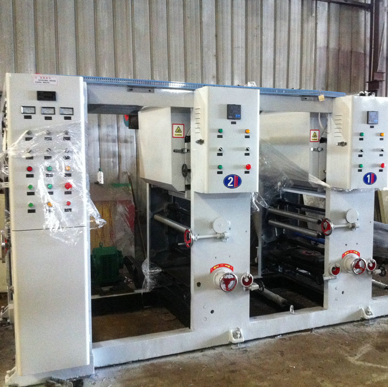 Two-color printing intaglio printing machine plastic film Blown film printing machine Web floor protective film printing machine