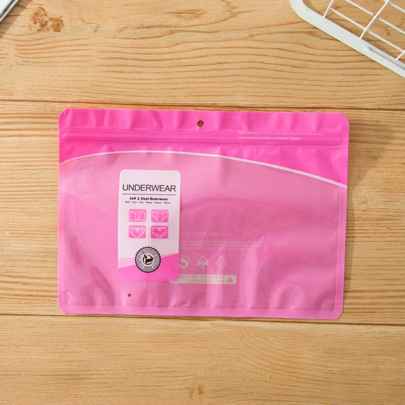 Underwear Bag Self-Sealing Packaging Bag 1 to 5 Pieces Gift Bag Half Opening High-End Universal Storage Underwear Bag Packaging