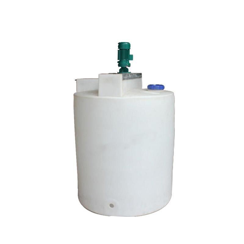 Flat Bottom Conical Bottom Dosing Box with Stirring Chemical Pam Agent Barrel Conical Plastic Mixing Barrel Laundry Detergent Mixing Tank