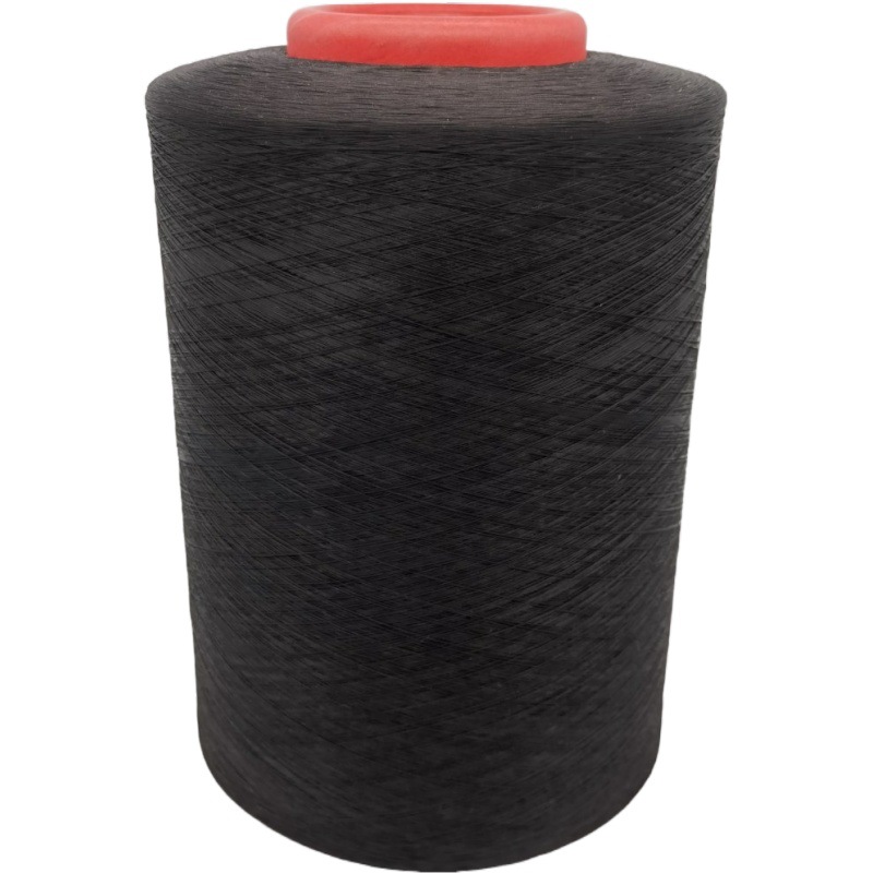 Полиэстер DTY75D + 20D проводящее углеродное волокно противостарение пряжа защитная одежда проводящая проволока для трудовой защитной одежды