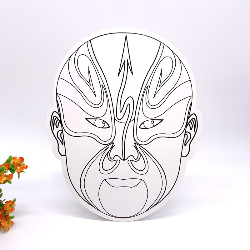 Пустая маска для лица, белая заготовка, ручная роспись, материалы для детского творчества