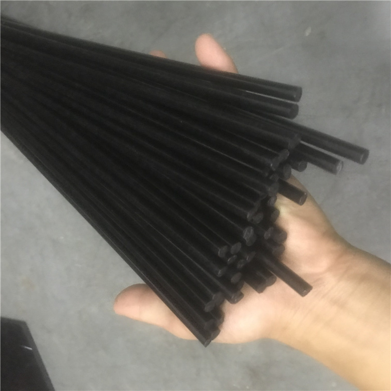 Black polyphenylene sulfide PPS Rod fiber-added flame retardant high temperature resistant wear-resistant pps solid round Rod material plate 68101215mm