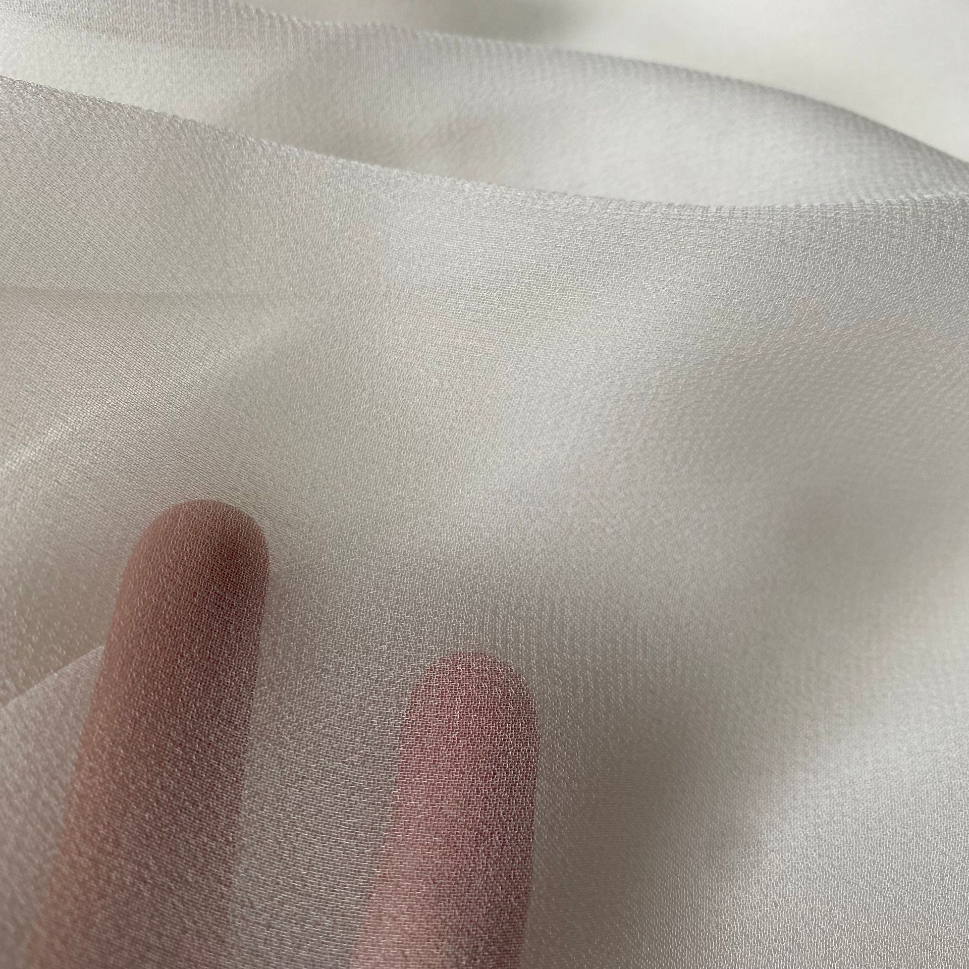 8 MMI mm Georgette 01 Georgette 114cm width silk Mulberry silk fabric spot silk wholesale Blue