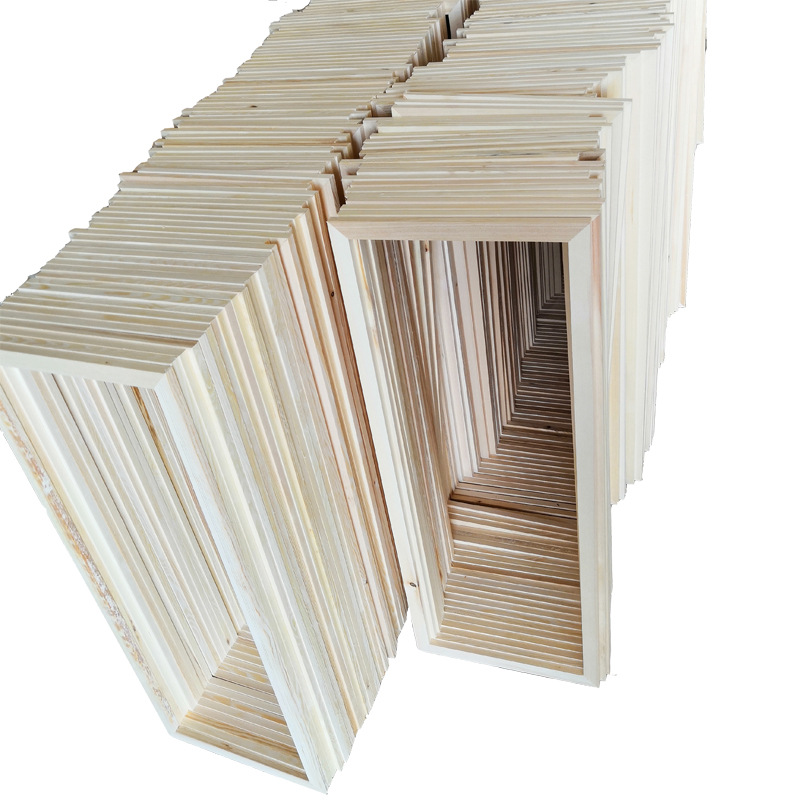 Factory direct wholesale wood frame pine wood picture frame oil painting frame lightweight solid wood 1.2 thick frameless painting direct for AliExpress