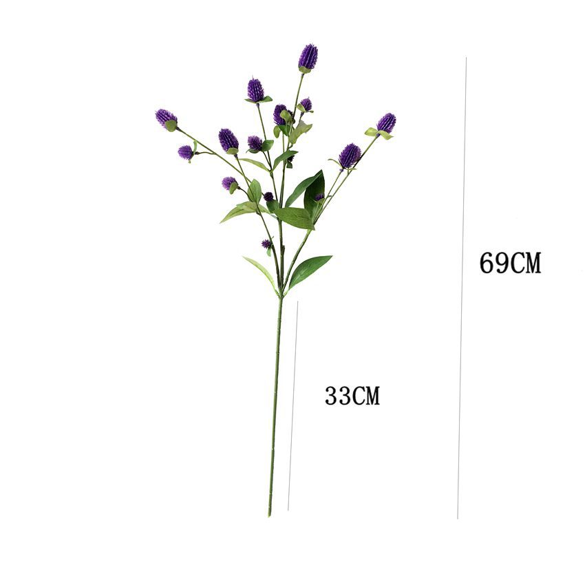 Multi-head sea holly Thorn celery simulation plastic bouquet artificial flower wedding home decoration fake flower