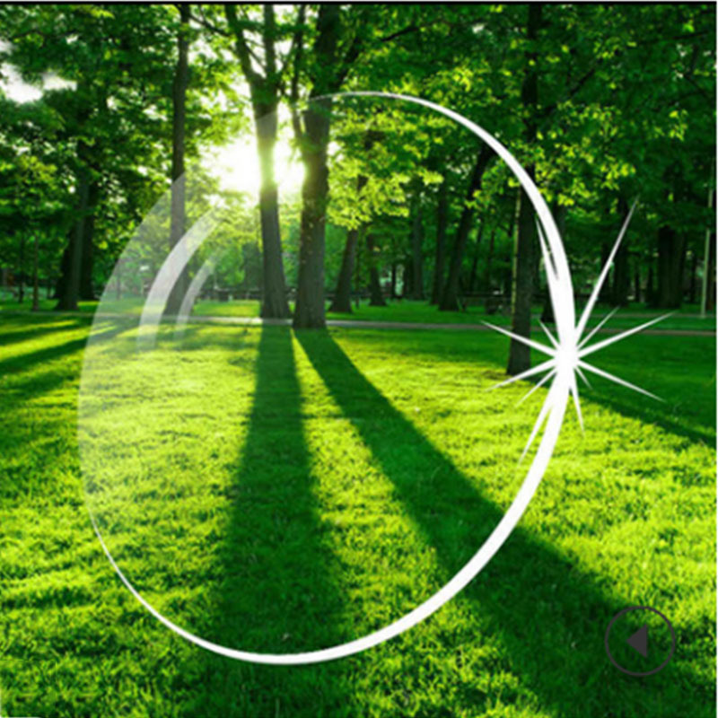 1.56 presbyopia hyperopia film resin lens Green film resin lens flower lens white bag 5 pairs batch