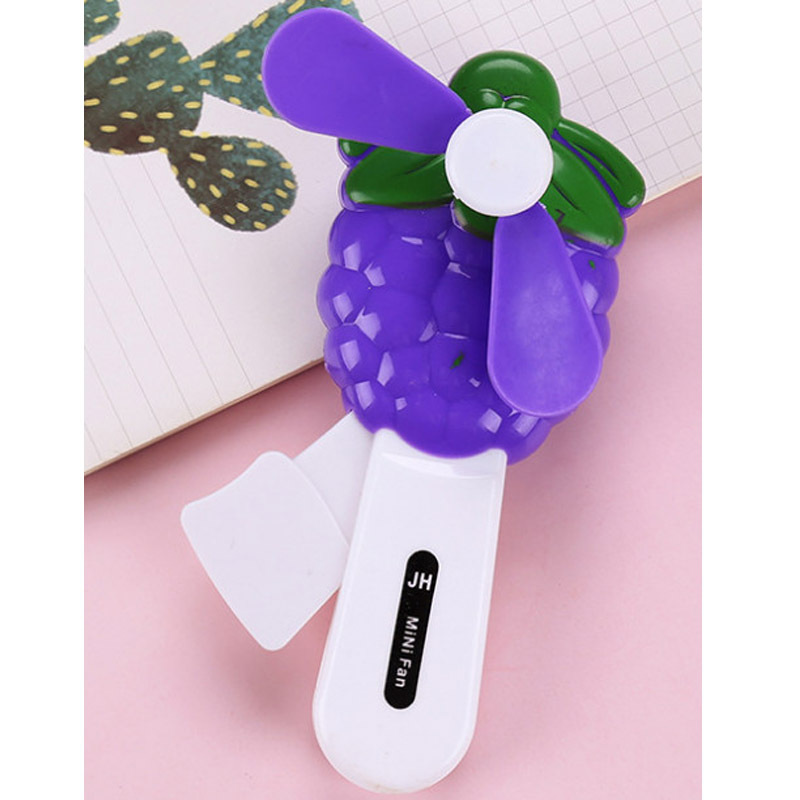 Cross-border dedicated creative fruit hand pressure fan does not hurt hand handheld fan kindergarten gift cool summer