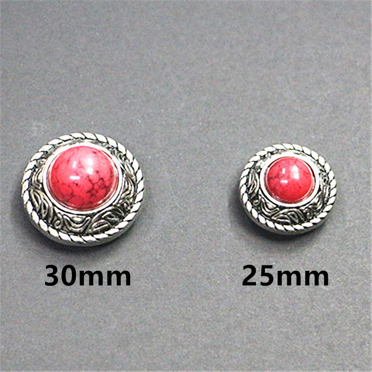 Luggage Buckle Leather Goods Leather Art Decorative Buckle Handmade DIY Cloth Buckle Screw Coin Buckle Ancient Silver White Qinggu Accessories