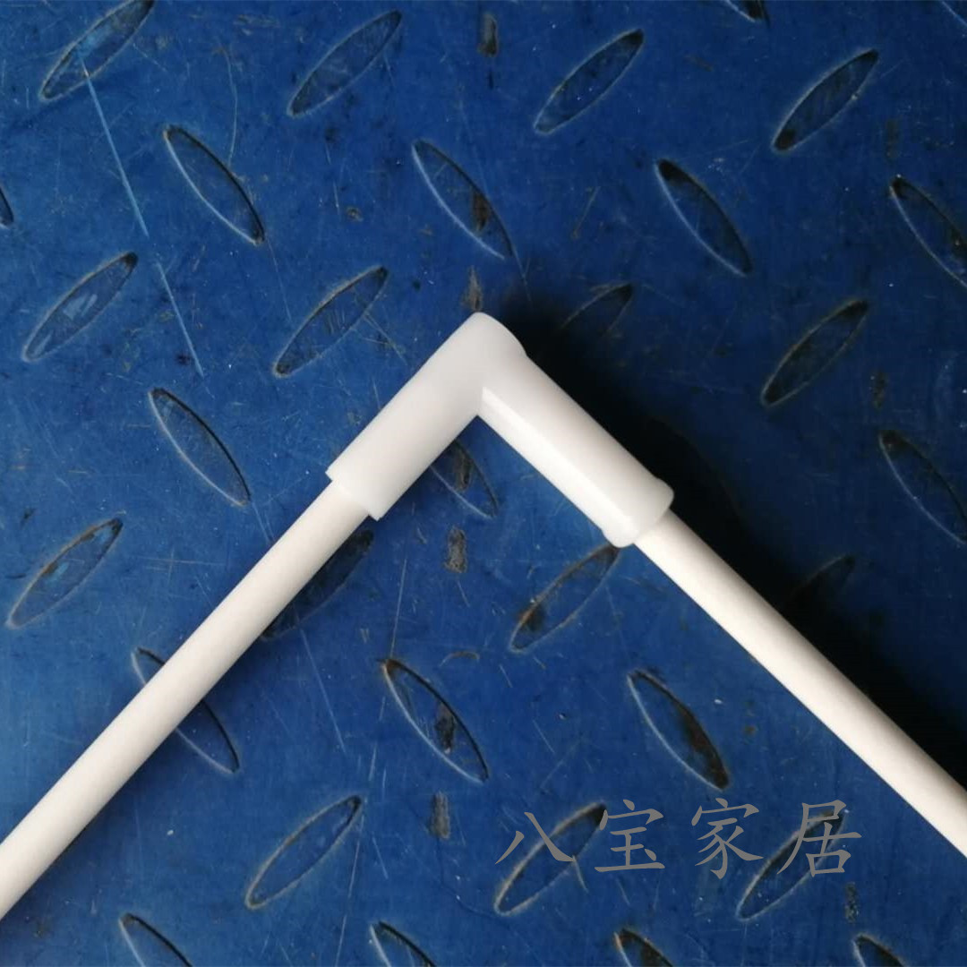 Mosquito net accessories two-way straight-through L-joint bracket plastic accessories 90 degree elbow folding holder free of installation