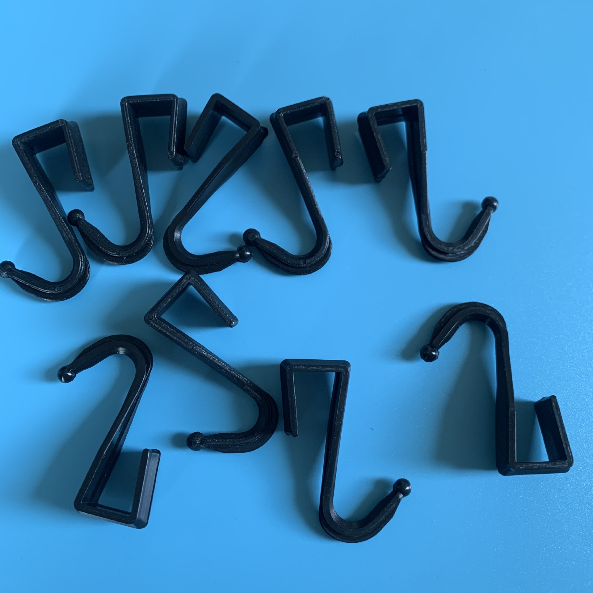 12*12 square tube plastic hook environmentally friendly and durable kitchen rack accessories card hook