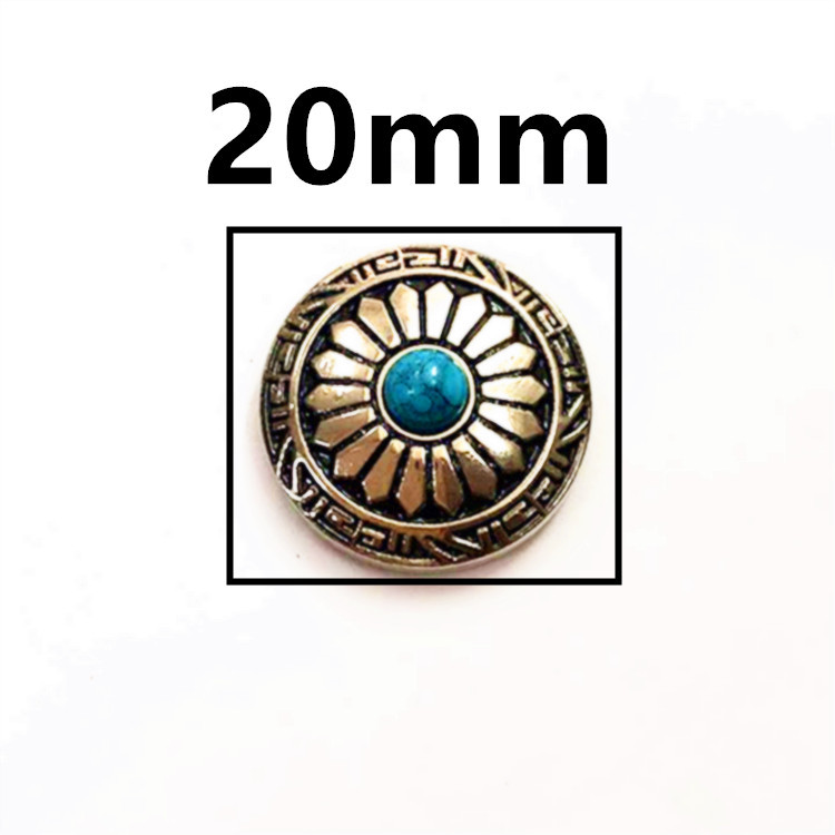 20mm Sunflower Cloth Buckle Large Flower Chrysanthemum Decorative Buckle Leather Bag Dollar Buckle Coin Buckle Keychain Direct Selling