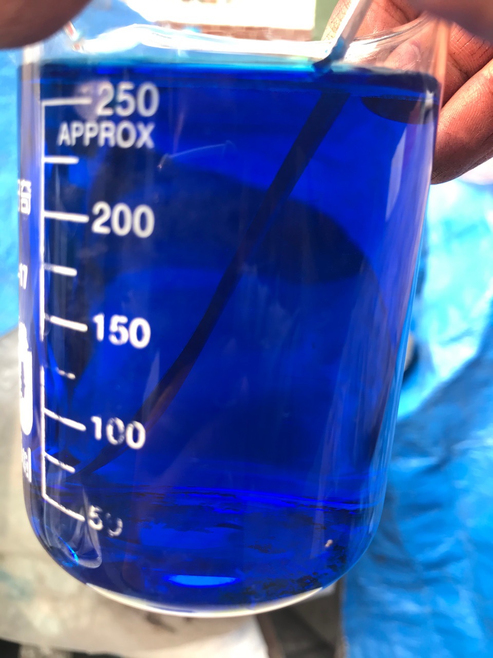 Acid bright blue glass water sanitary cleaning ball coloring detergent feed pesticide swimming pool fountain color mixing 50g per bag