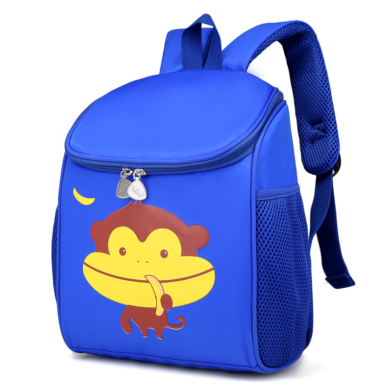 Kindergarten schoolbag custom printed logo advertising boys and girls burden reduction cute cartoon schoolbag factory direct sales