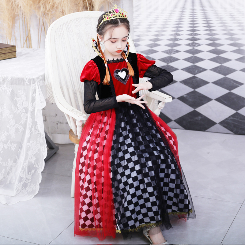 New Girl's Year Dress Princess Dress Children's Pouce Dress Dress Performance Dress Halloween Cross Border Witch Dress