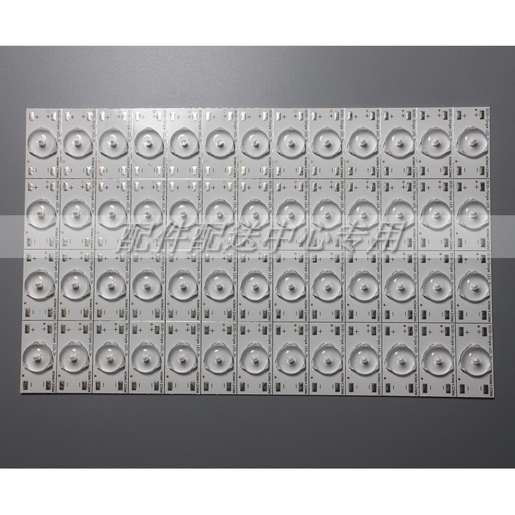 New 3V lens aluminum substrate positive and negative identification solder joints LED lamp beads 32-65 inch backlight particles