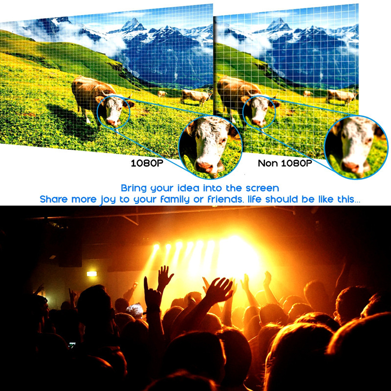 New projector F30 business home projector office LED support play HD 1080p