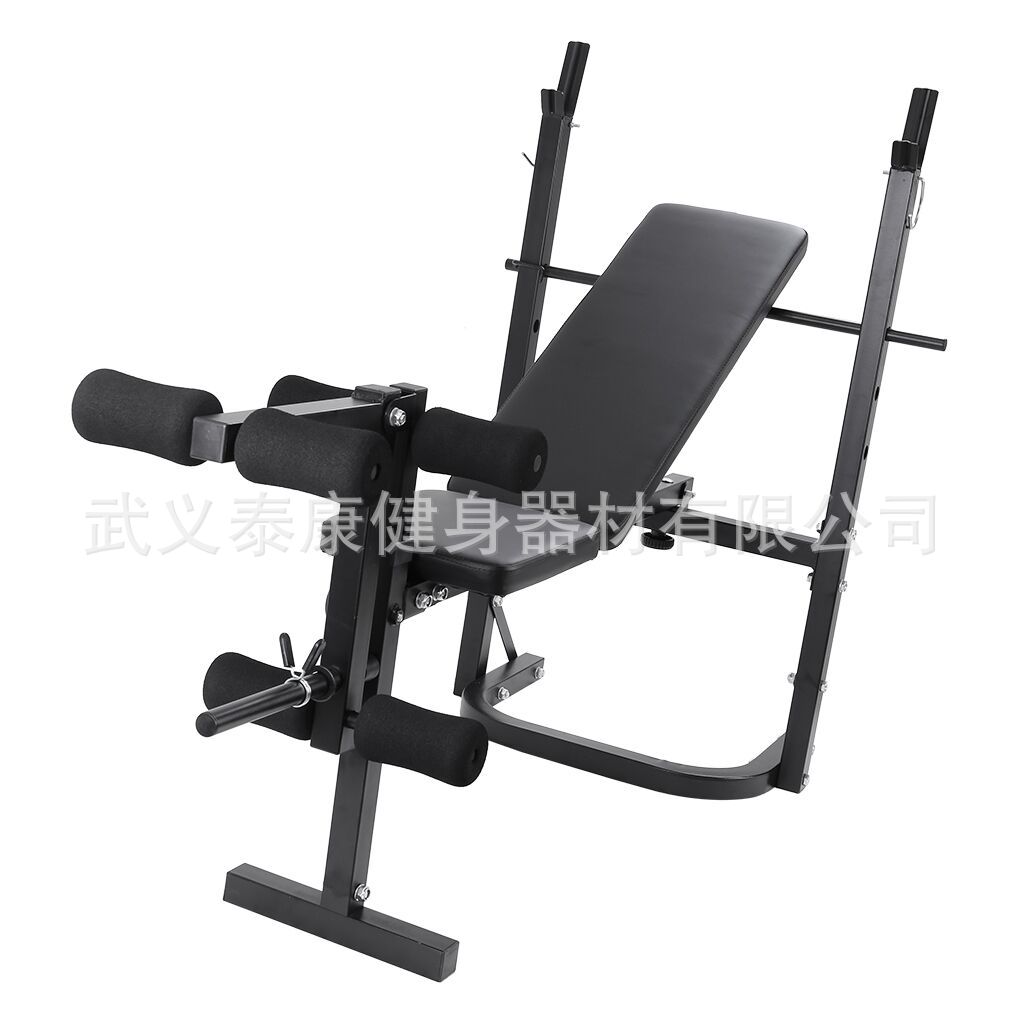 Factory hot sale spot home weight bench fitness equipment indoor multi-functional bench press barbell squat rack cross-border