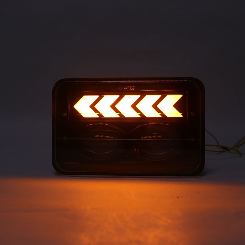 Suitable for car jeep off-road vehicle 4x 6 square light 5 inch square light pickup truck modified light truck modified RV modified light