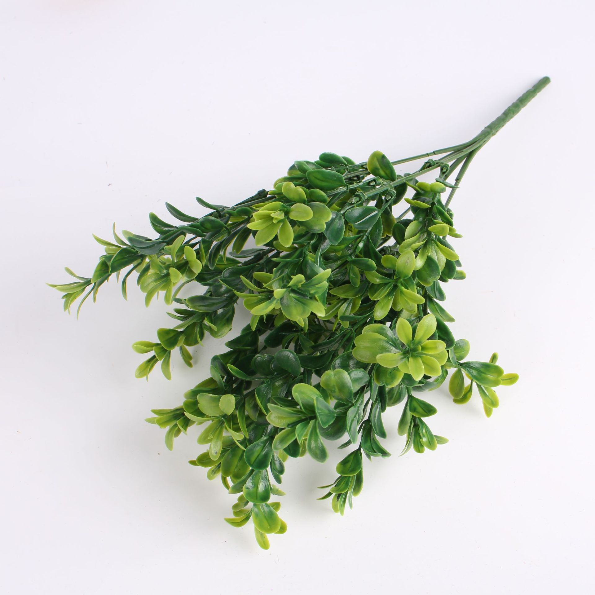Green plant 7 Forks 35 mesh tea grass lucky grass simulation plant wall material flower arrangement accessories engineering decoration