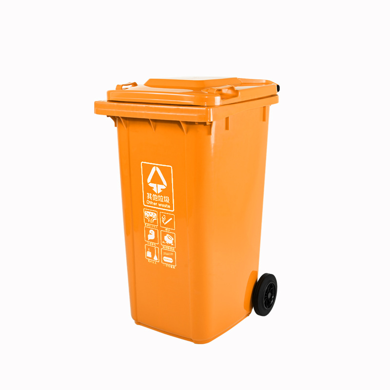 240L trailer trash can thickened new material new national standard classification factory direct sanitation plastic garbage collection box