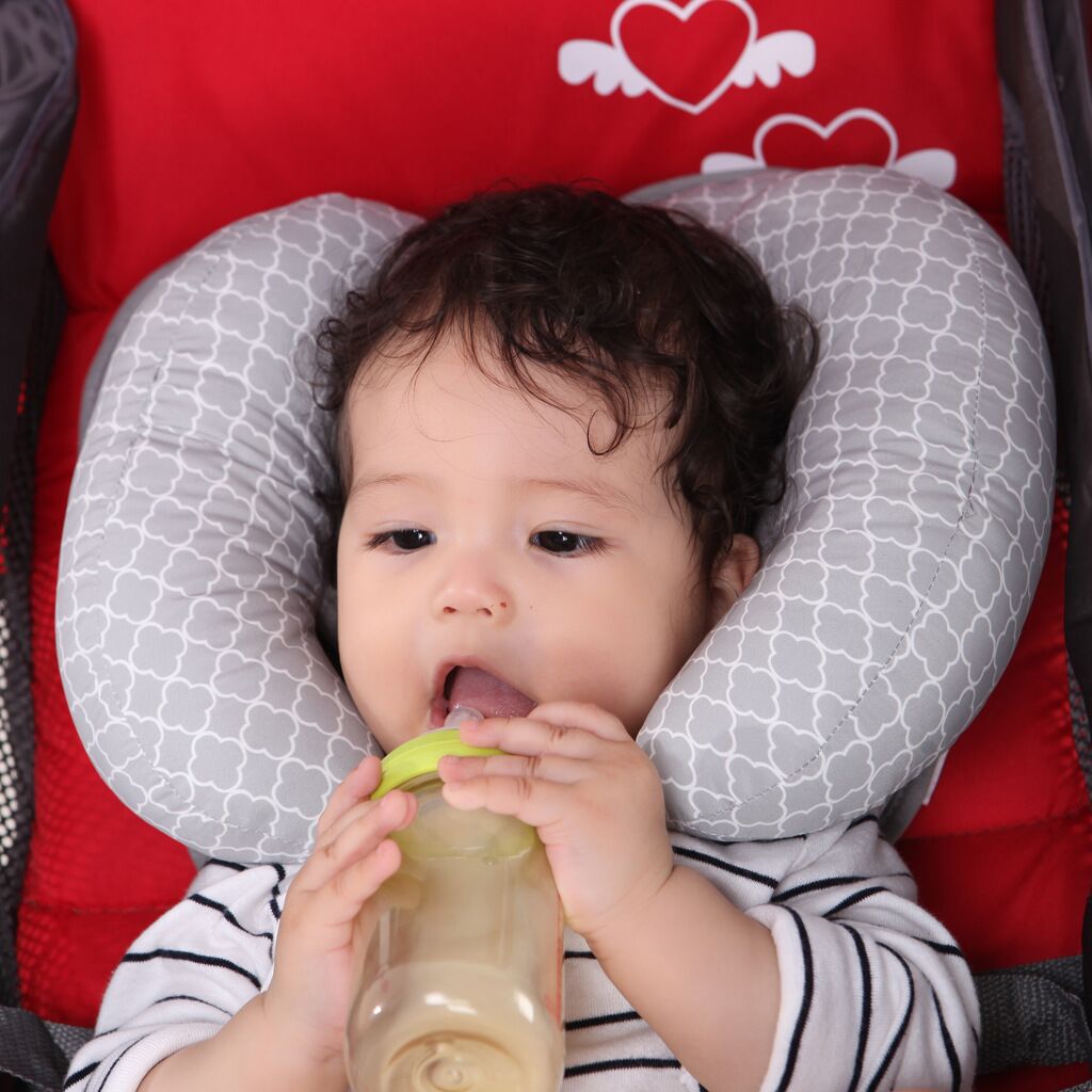 Подушка для новорожденных, фиксированная защитная подушка для головы в коляске