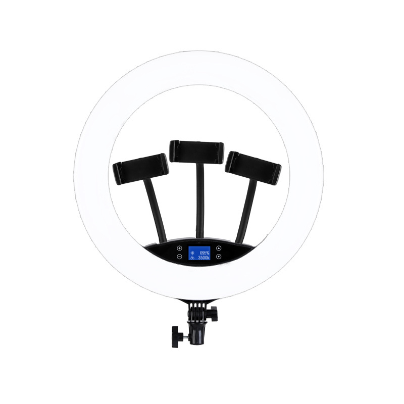 HQ-16-inch ring fill light photography light trembles anchor Live Beauty mobile phone selfie light with display
