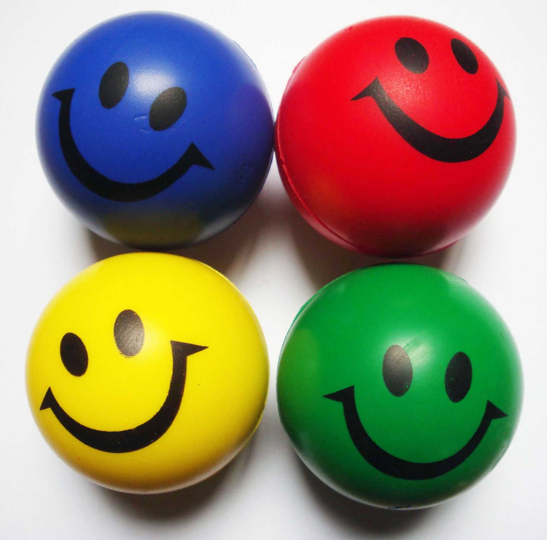 A large number of in stock 6.3 smiling face ball rehabilitation training ball, haha laughing ball, muscle training ball grip ball
