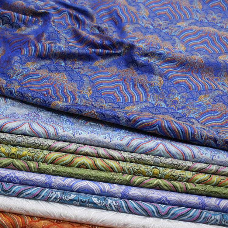 Чонгсам тан suit детская одежда шелковая ткань декоративная подушка подушка жаккардовая брокадная антикварная ткань узор морской воды