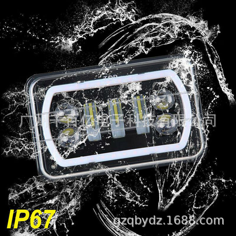 Applicable jeep4x6 square lamp 5 inch square lamp truck headlight pickup modification lamp