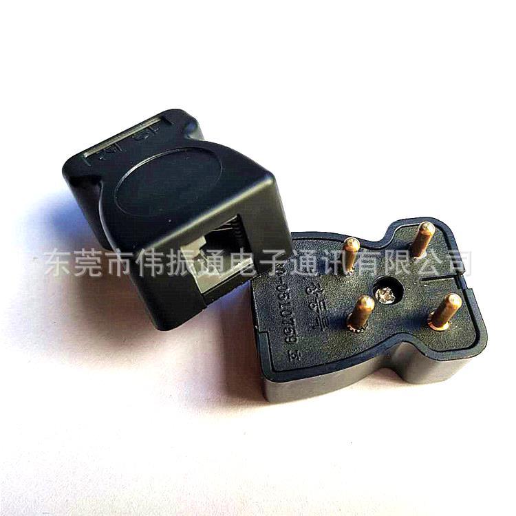 South Korea telephone adapter wordless telephone line adapter network communication adapter socket adapter 623K