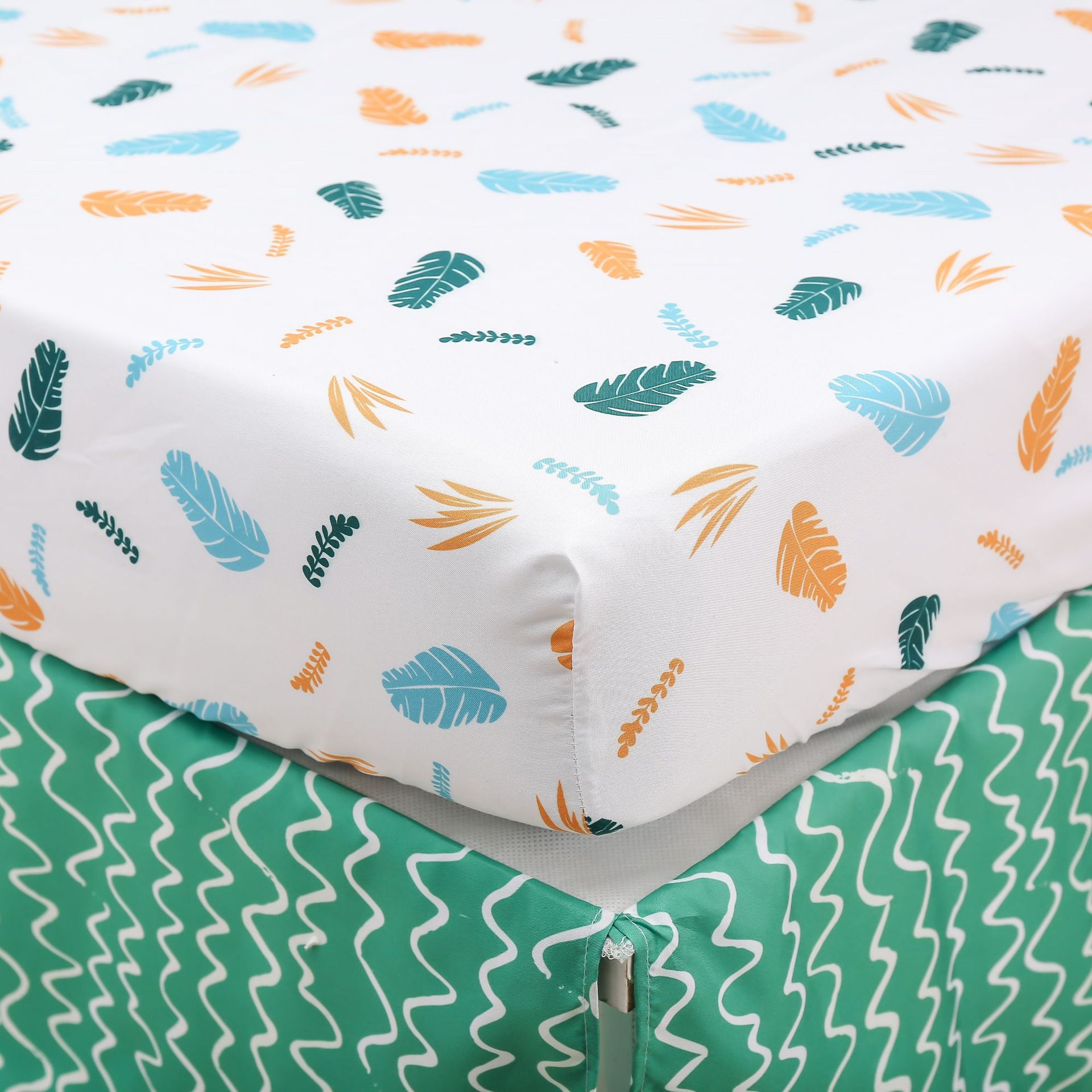 Newborn Children's Bedclothes Bed Skirt Diaper Bag Window Mantle Children's Blanket Baby Bedding 7-Piece Factory