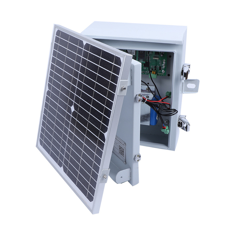 Two remote overhead transient characteristic fault indicator intelligent power line management system distribution monitoring.