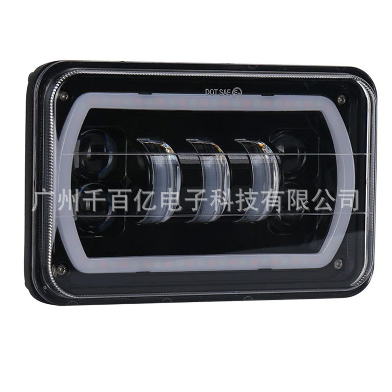 Applicable jeep4x6 square lamp 5 inch square lamp truck headlight pickup modification lamp