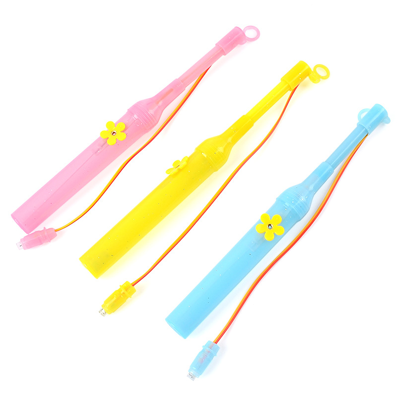 Fluorescent plastic portable Rod mid-autumn festival lantern paper lantern toy handle Children diy accessories LED portable Rod