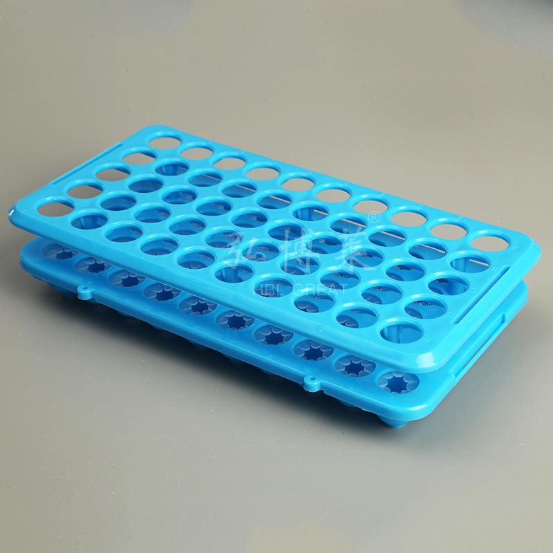 Manufacturers supply plastic rack 50-hole multifunctional centrifuge tube rack 50-hole multi-purpose silicone centrifuge tube test tube rack