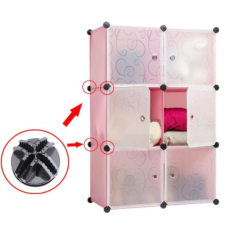 Factory magic piece buckle DIY change simple combination storage cabinet buckle wear-resistant ABS resin storage cabinet