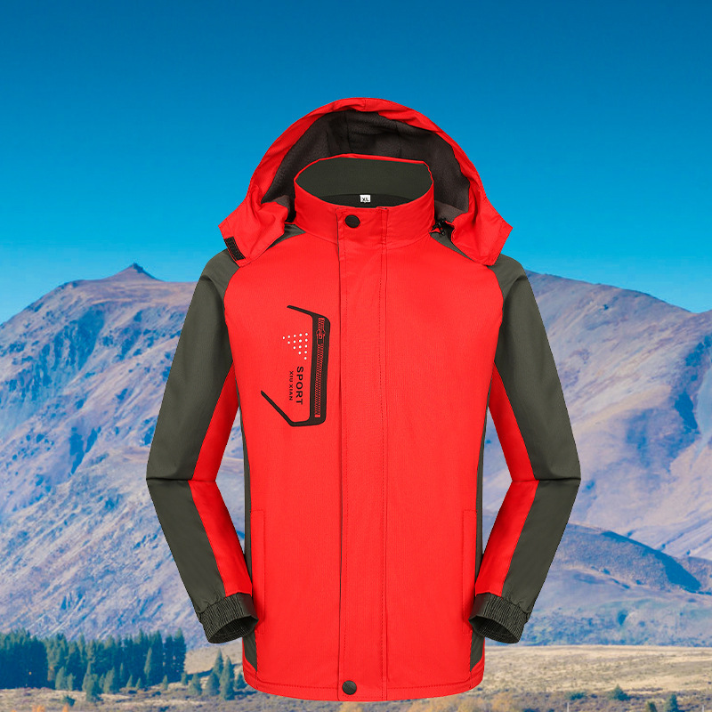 Factory direct winter assault clothing plus velvet padded mountaineering overalls coat can be printed logo