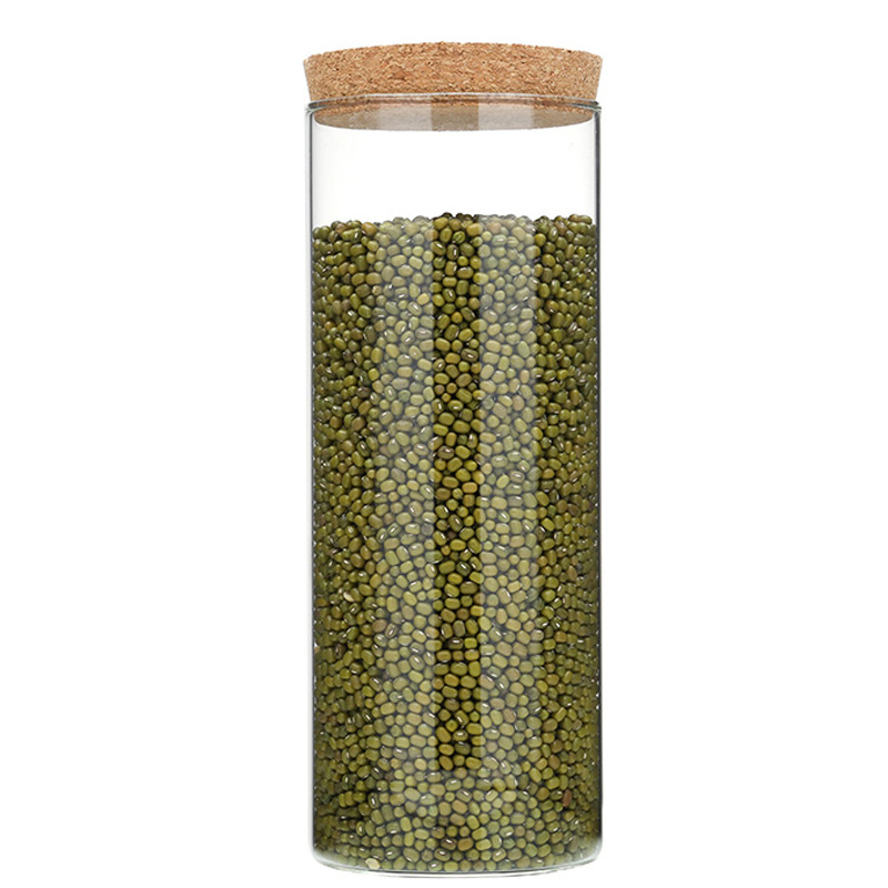 Wholesale Cork Glass Sealed Jar Glass Storage Jar Straight Tea Jar Micro Landscape Eco Bottle Moss Bottle