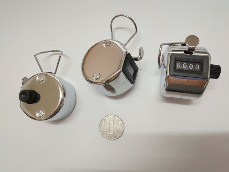 Manufacturers Supply Metal Iron Shell Mechanical Counter Four Manual Counter Manufacturers Spot Wholesale 9999