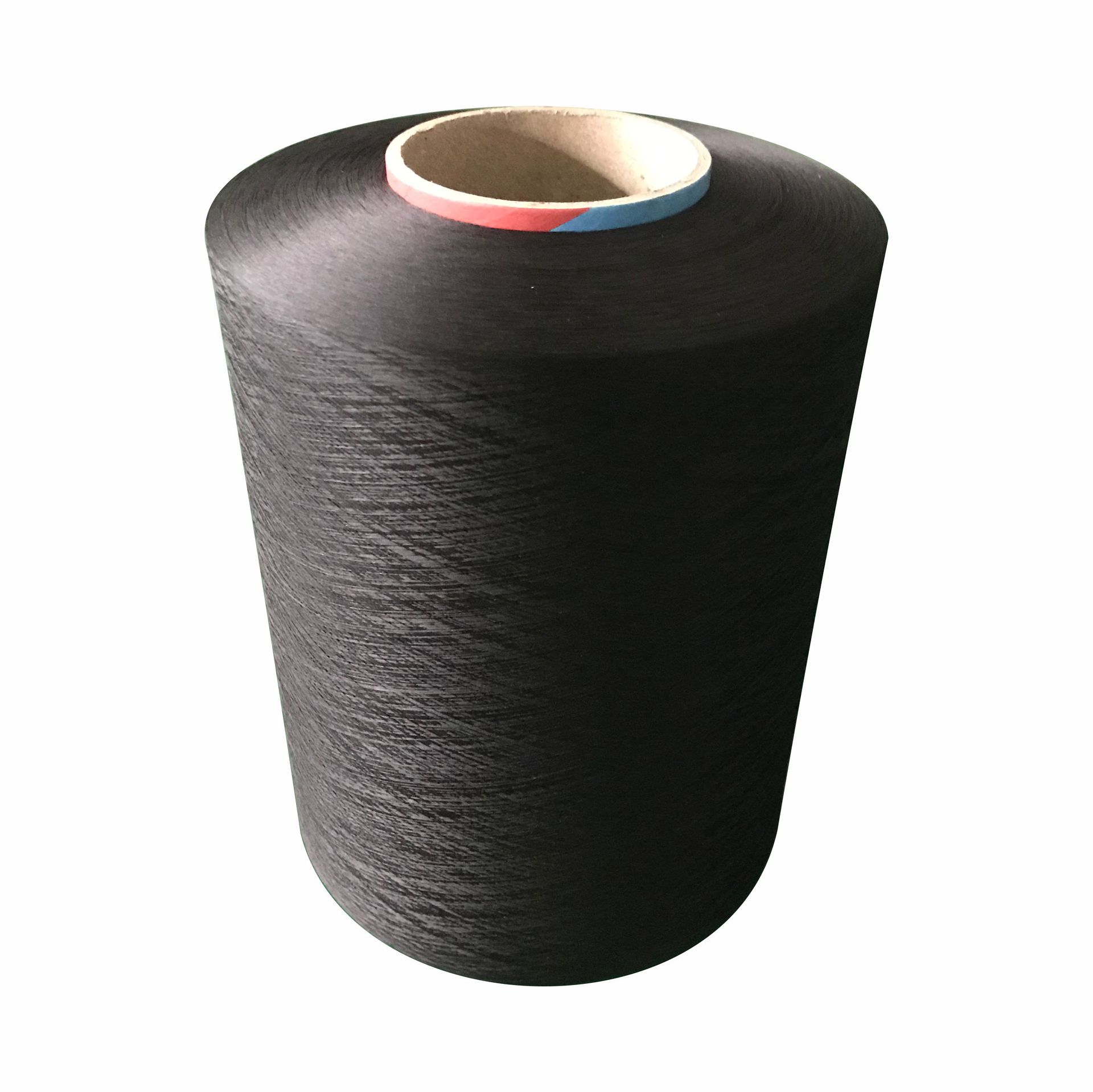 Polyester DTY50D + 20D conductive carbon fiber dust-free anti-static work clothes special conductive yarn