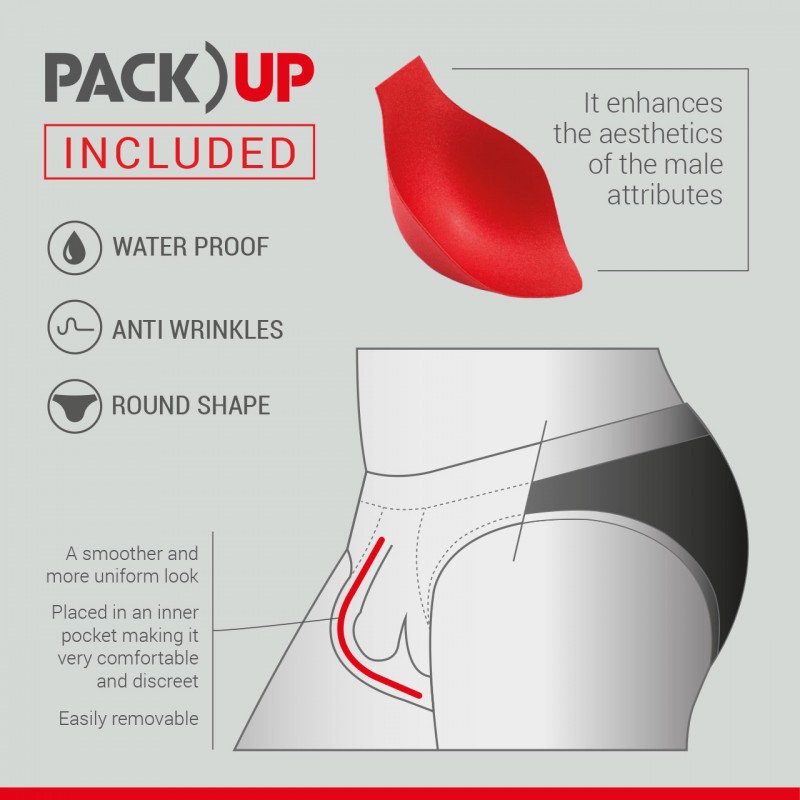 Men's underpants sponge pad swimming trunks Cup space capsule three-dimensional U convex cup anti-light warm breathable plastic 3D