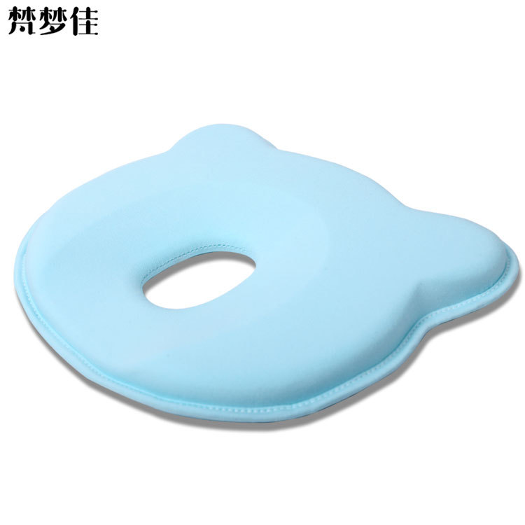 Summer cotton baby pillow correction head shape baby newborn sleep shaping memory pillow anti-deviation head manufacturers