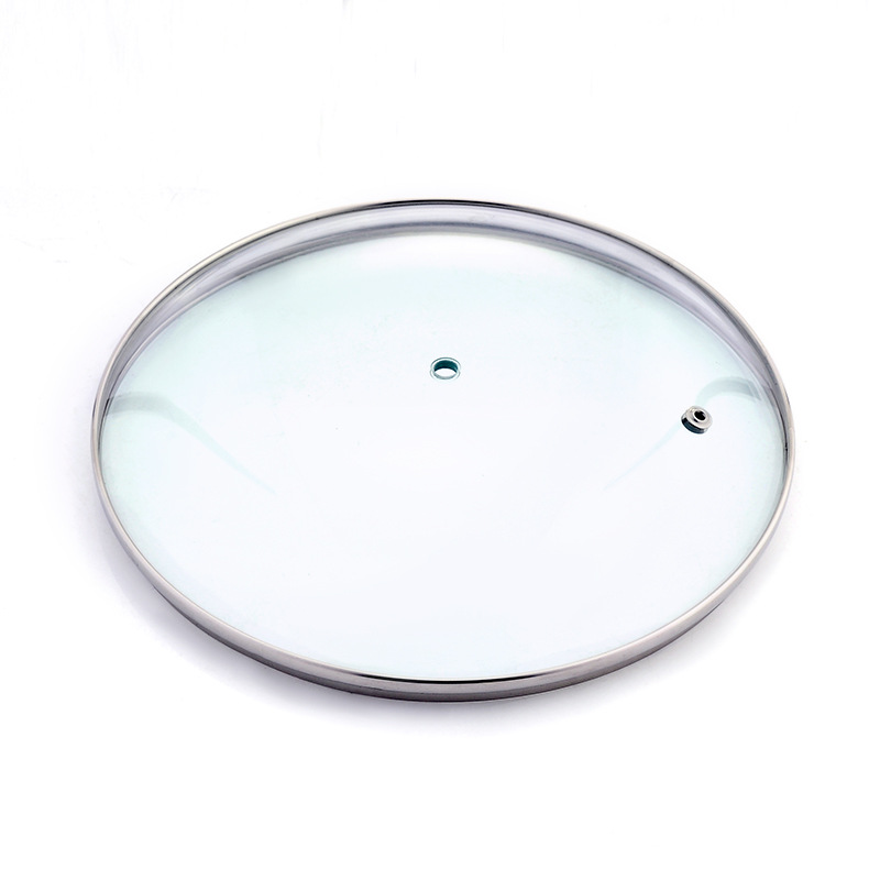 G-shaped visible splash-proof tempered glass lid wok soup pot lid factory wholesale