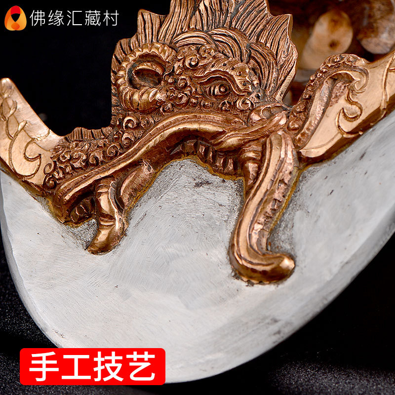 Buddha Yuan Hui Jin Gang Yue Xizang Biography Preservation Tools Nepal Hand-made Preservation Tools Upper Copper Lower Iron Diamond Pestle Preservation Tools