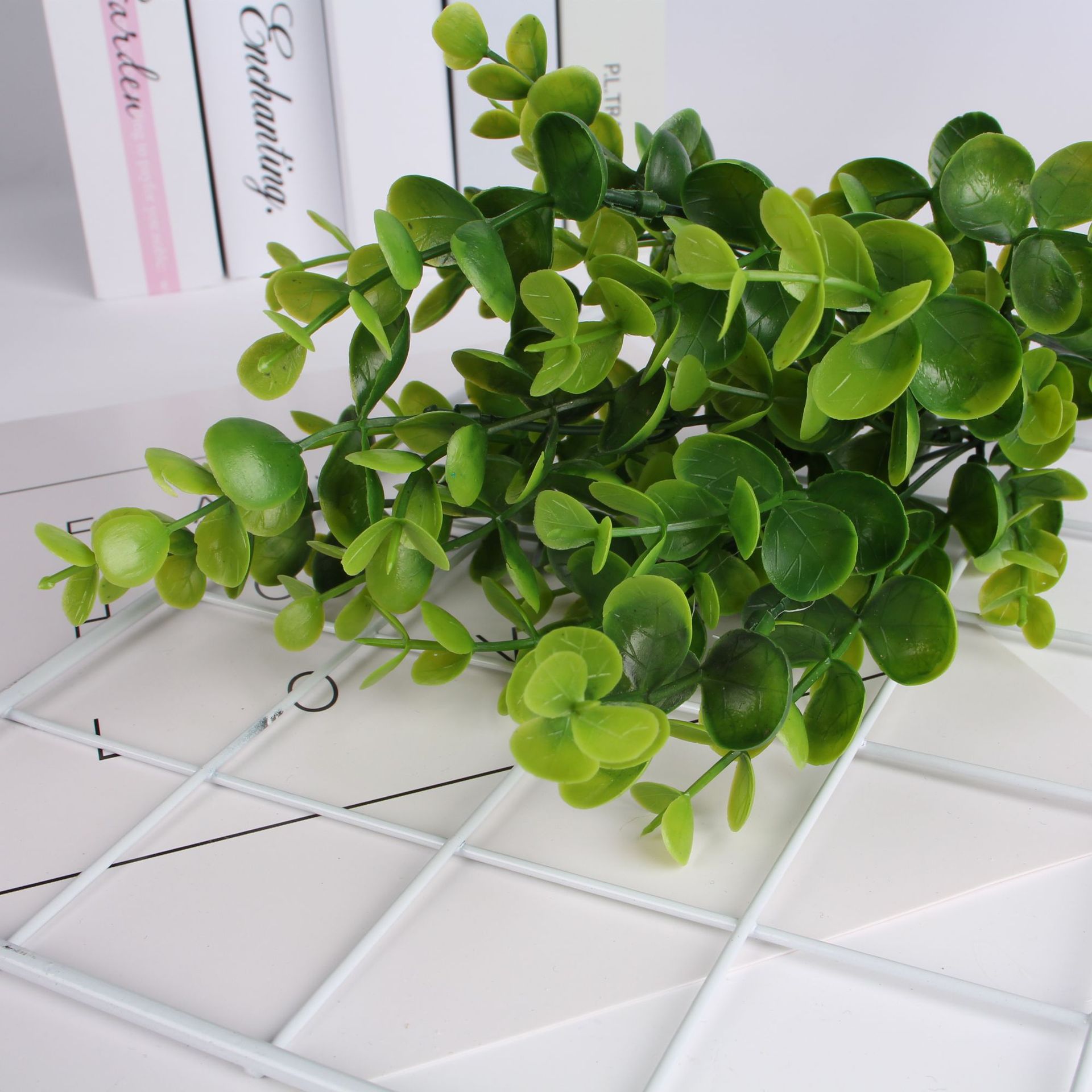 7 fork 35 large eucalyptus chestnut artificial flower eucalyptus Milan grass green plant