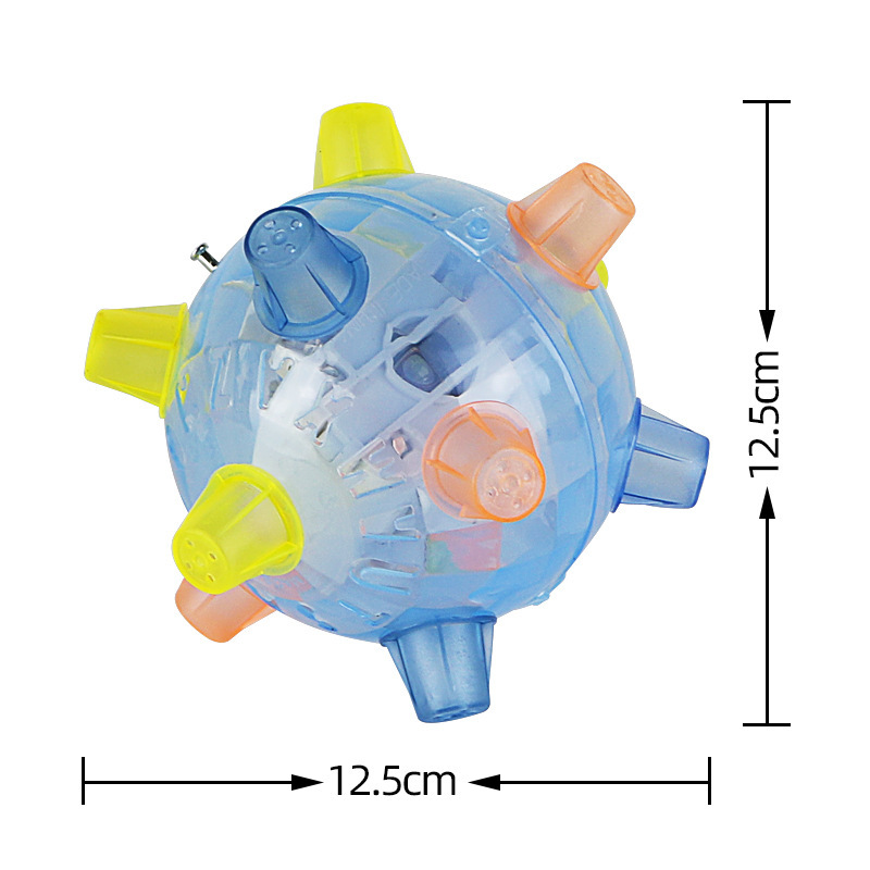 Electric Luminous Dancing Ball Toy Cross-Border E-Commerce Popular Flash Children's New and Unique Toy Music Jumping Ball